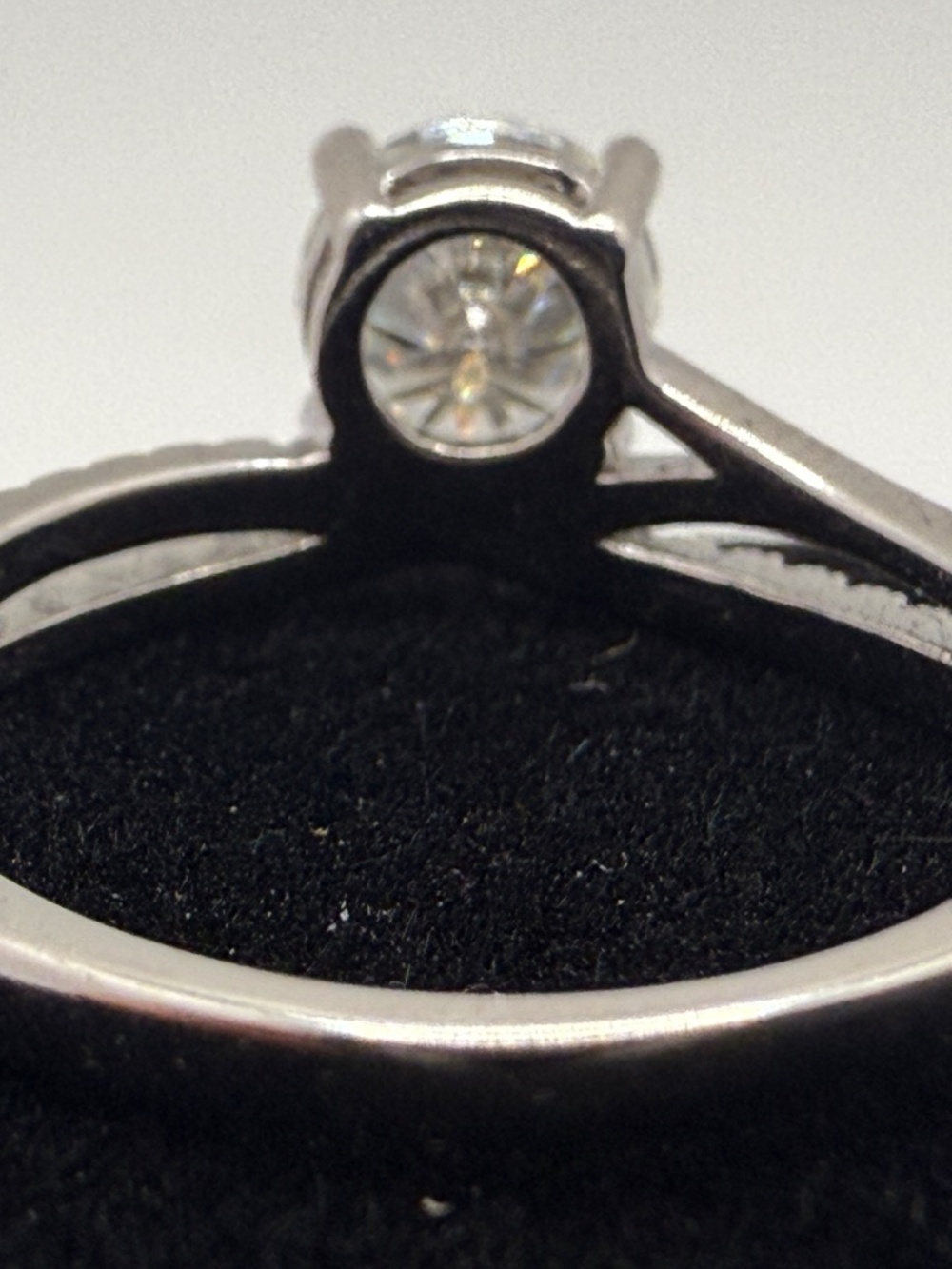 COUTURE ROUND CUT MOISSANITE RING! (SIZE 7) - Picture 11 of 16